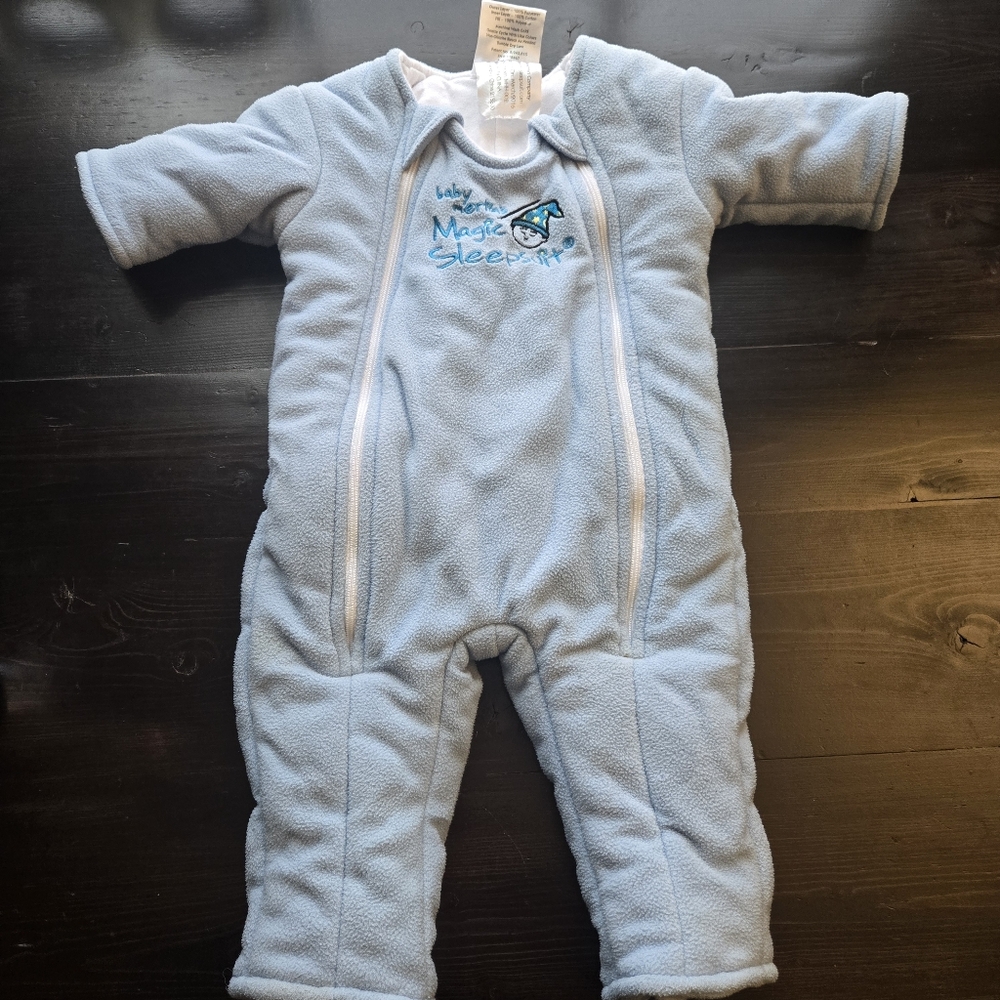 Merlins Magic Sleepsuit 3-6m Small 12-18lbs Blue Sleepwear